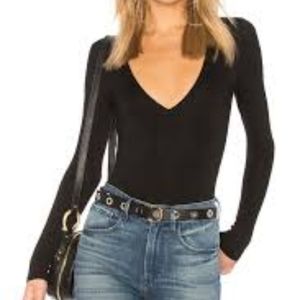 Privacy Please Akron Black bodysuit in black size medium